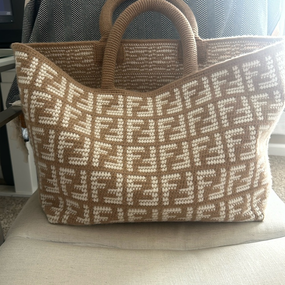 COPY - Fendi FF Large Cashmere Tote
